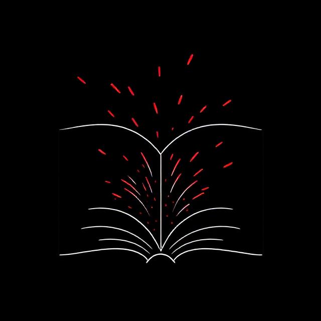 book launch minimal red